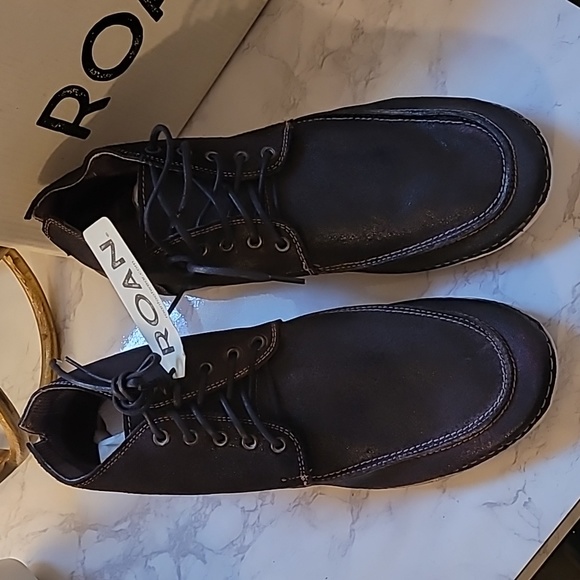 ROAN BY BEDSTU TOBIAS MEN'S BLACK LEATHER BOOTS SZ 11.5 - Picture 15 of 17